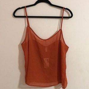American Apparel Sheer Chiffon Top!